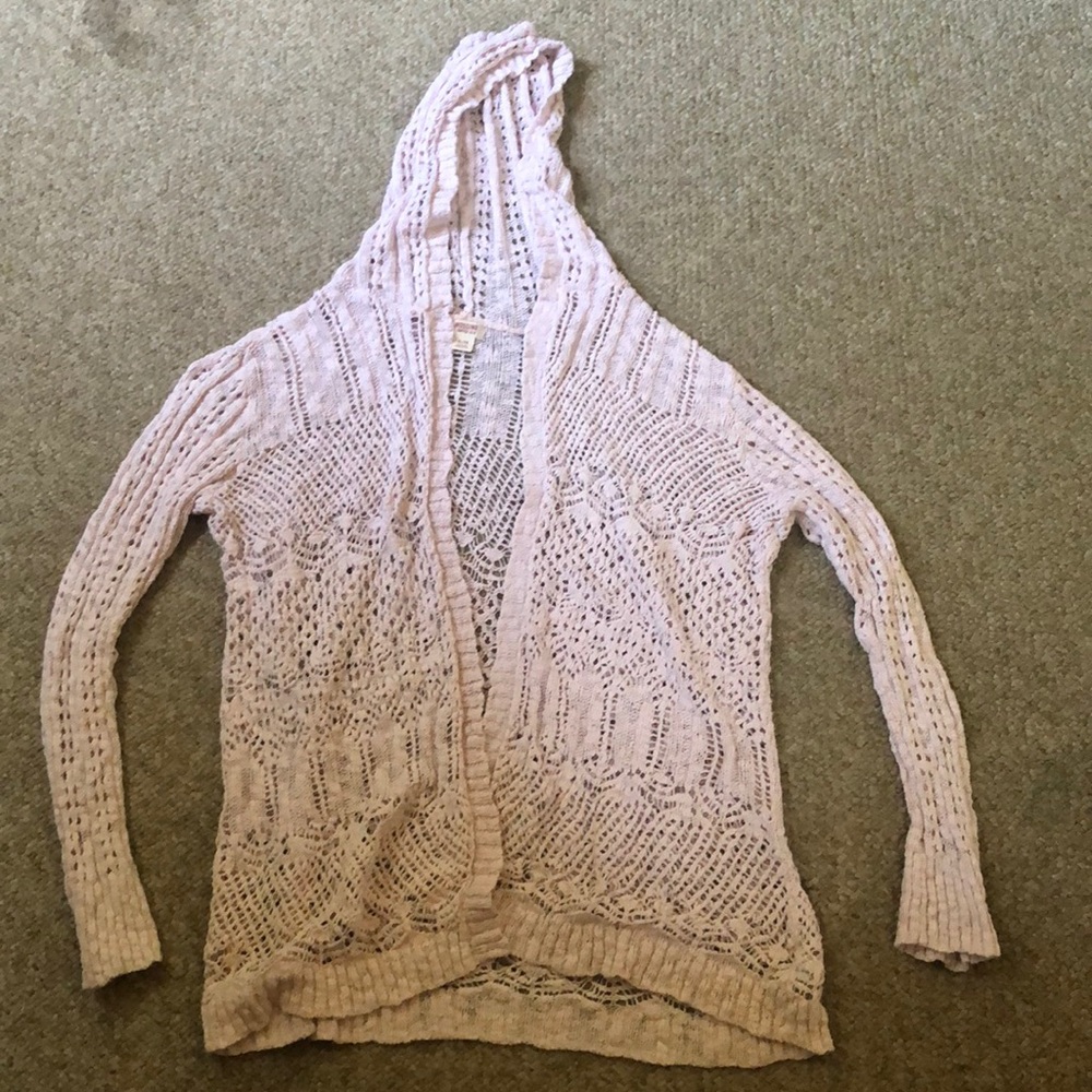 Light Pink Lace Cardigan
